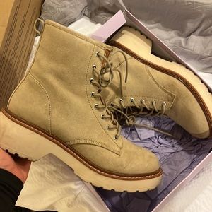 Madden girl cream boots